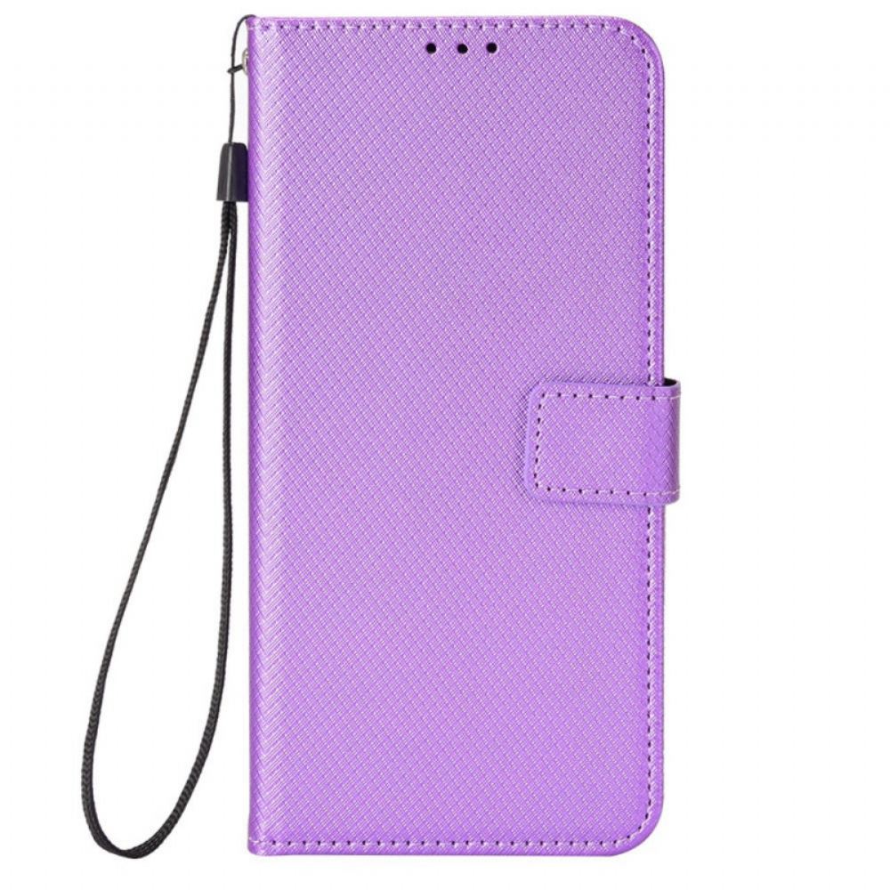 Flipové Pouzdro Na Sony Xperia 10 IV Na Lana Stylový Řemínek Z Umělé Kůže