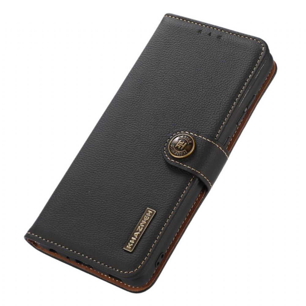 Kožené Pouzdro Na Sony Xperia 10 IV Khazneh Rfid Pravá Kůže