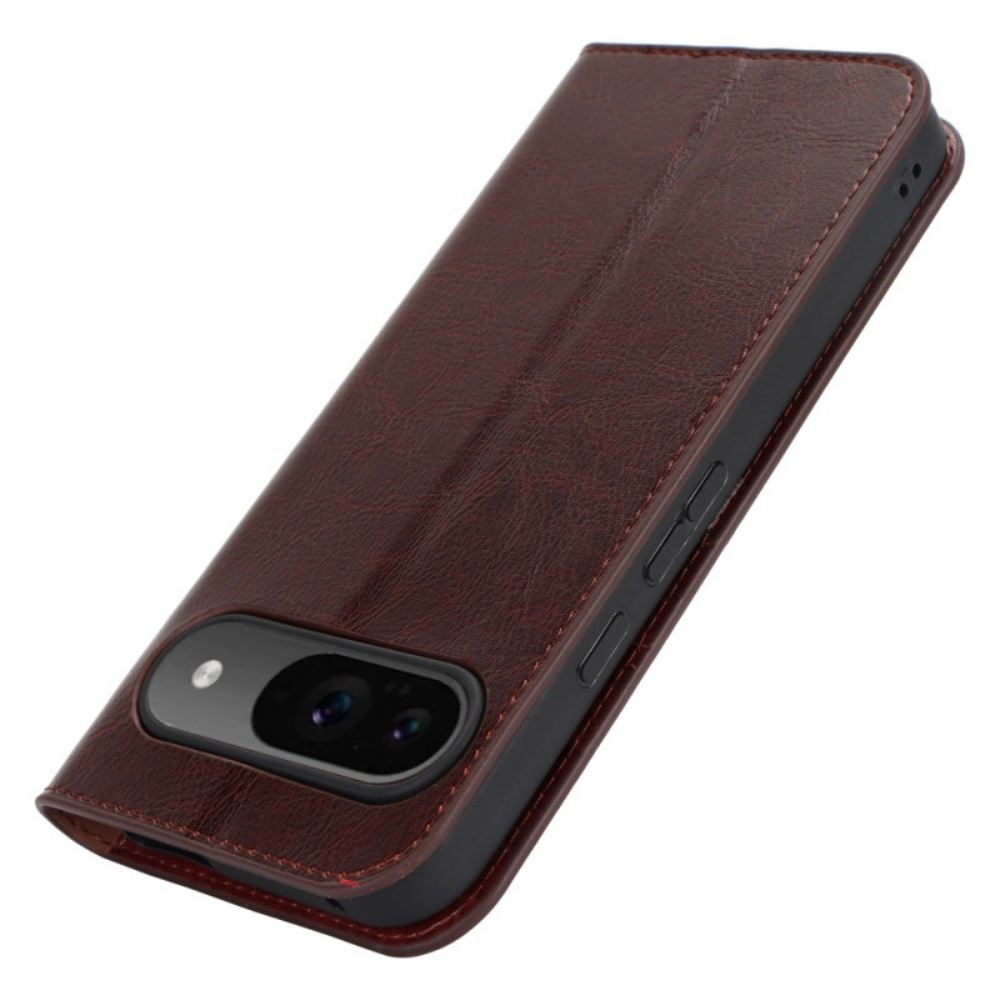 Kožené Pouzdro Folio Google Pixel 9 Pro Štípaná Kůže