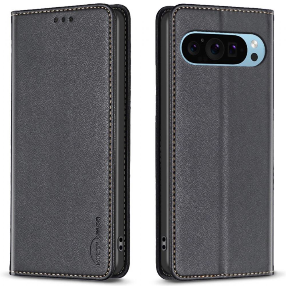 Kožené Pouzdro Folio Na Google Pixel 9 Pro Klasická Barva Binfen