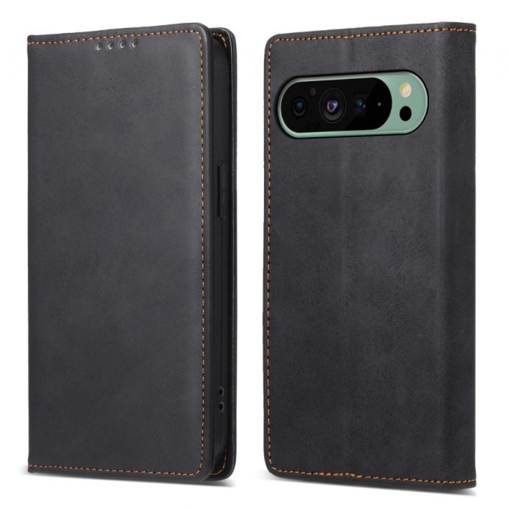 Kožené Pouzdro Google Pixel 9 Pro Kryty Na Mobil Retro Premium