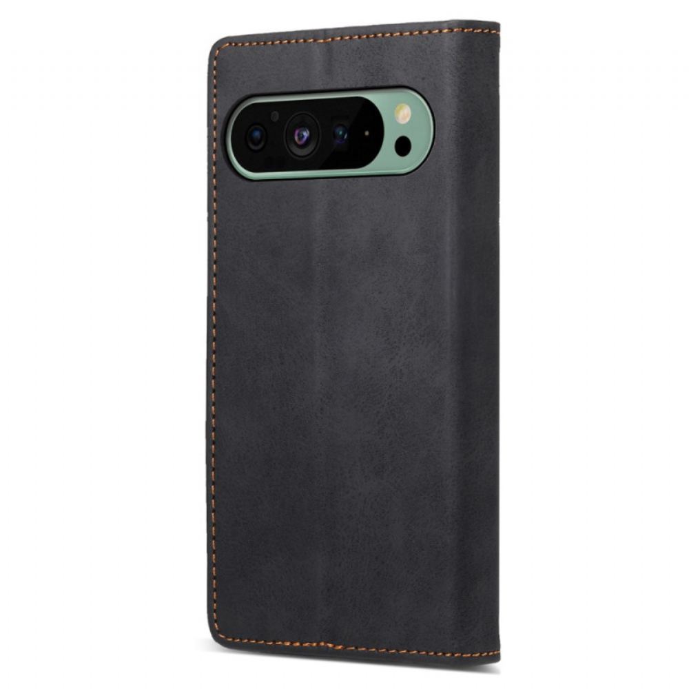 Kožené Pouzdro Google Pixel 9 Pro Kryty Na Mobil Retro Premium