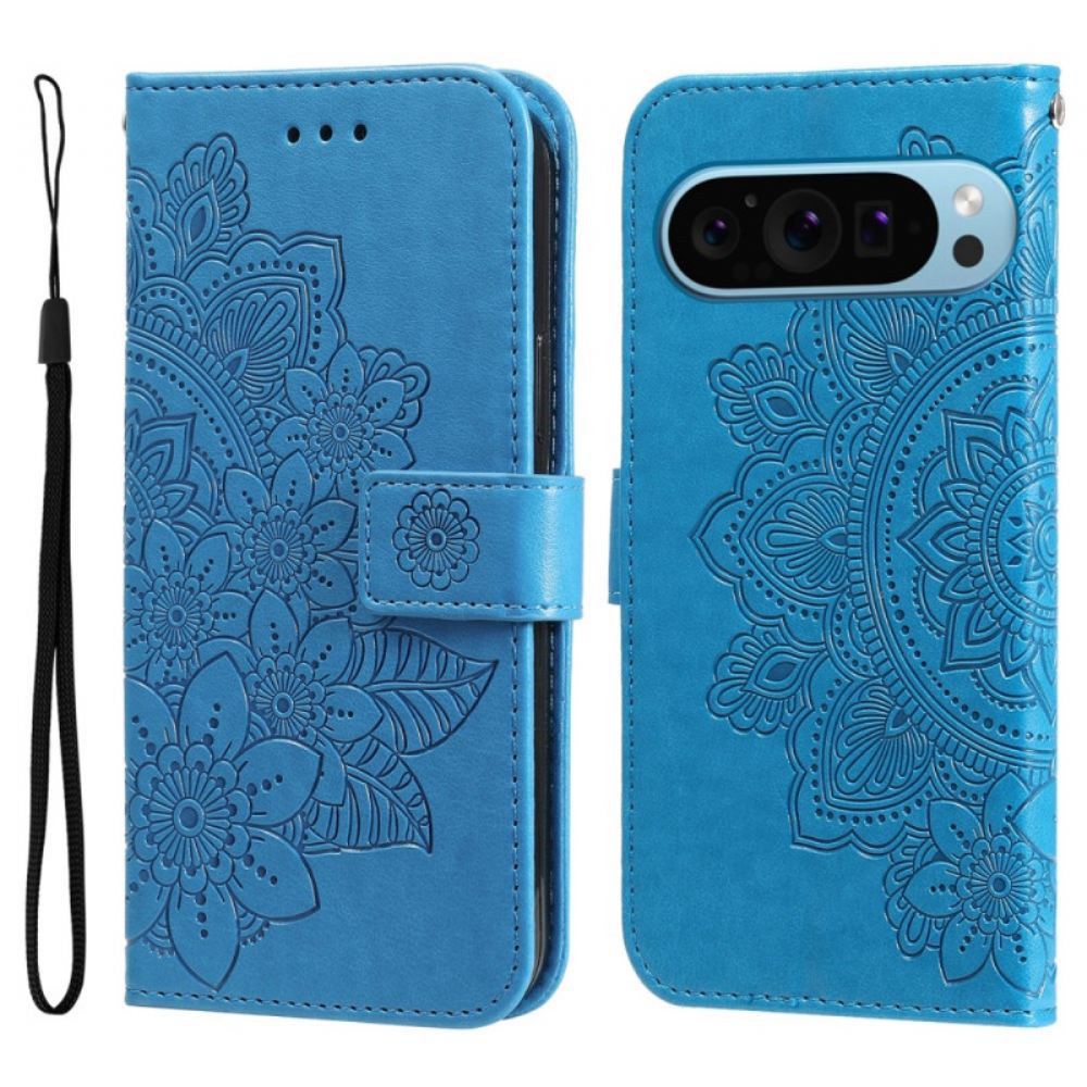 Kožený Kryt Google Pixel 9 Pro Imoression Mandala S Popruhem