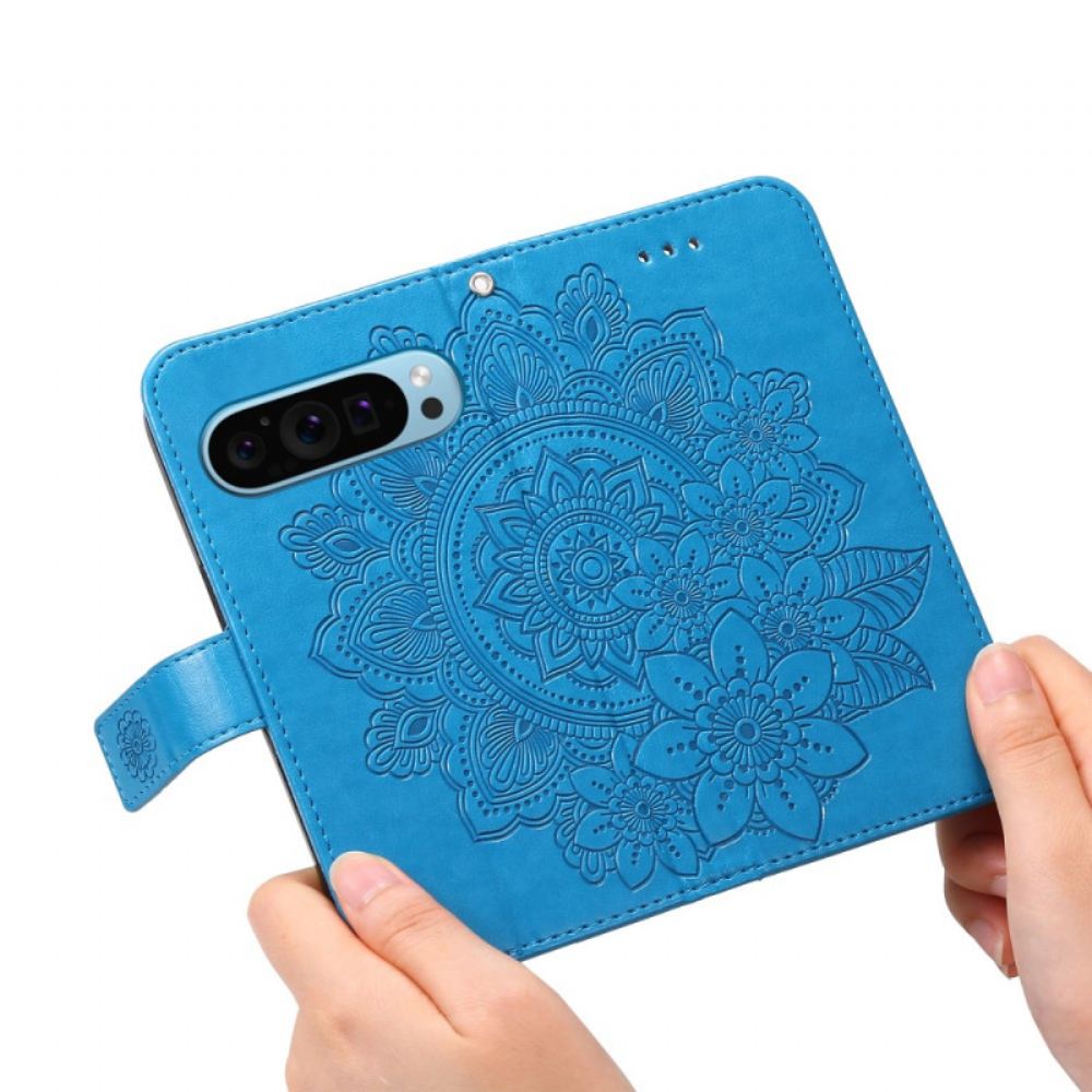 Kožený Kryt Google Pixel 9 Pro Imoression Mandala S Popruhem