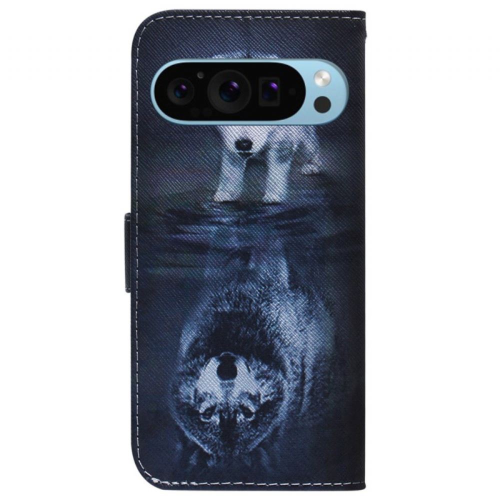 Kožený Kryt Na Google Pixel 9 Pro Sen Štěněte
