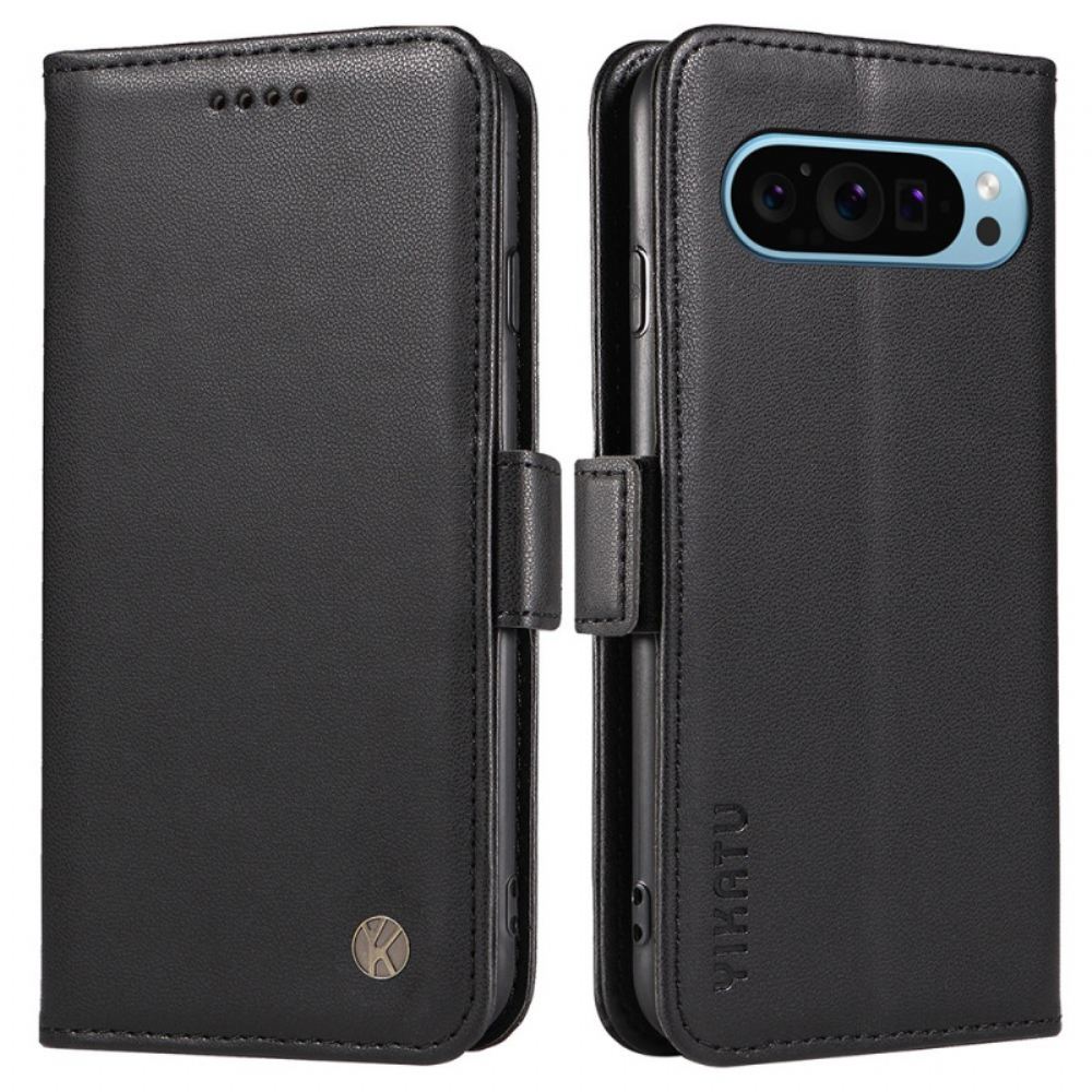 Kožený Kryt Na Google Pixel 9 Pro Yikatu