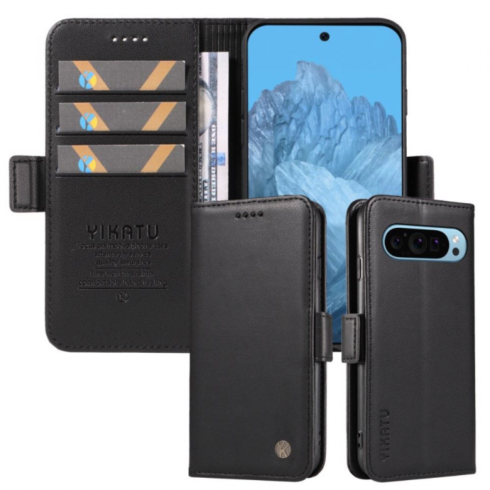 Kožený Kryt Na Google Pixel 9 Pro Yikatu