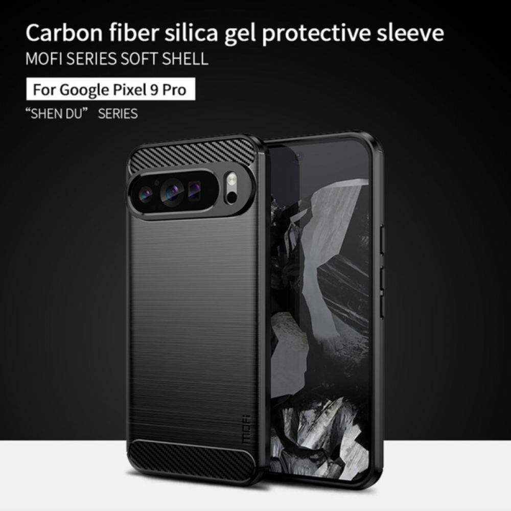 Kryt Google Pixel 9 Pro Kartáčované Uhlíkové Vlákno
