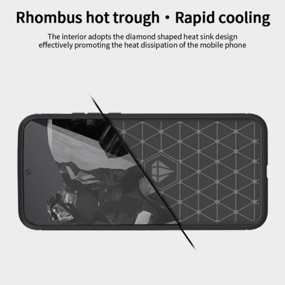 Kryt Google Pixel 9 Pro Kartáčované Uhlíkové Vlákno