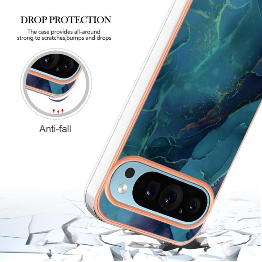 Kryt Google Pixel 9 Pro Podpěrný Kroužek Mramoru