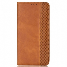 Kožené Pouzdro Folio Na Samsung Galaxy M55 5g Retro