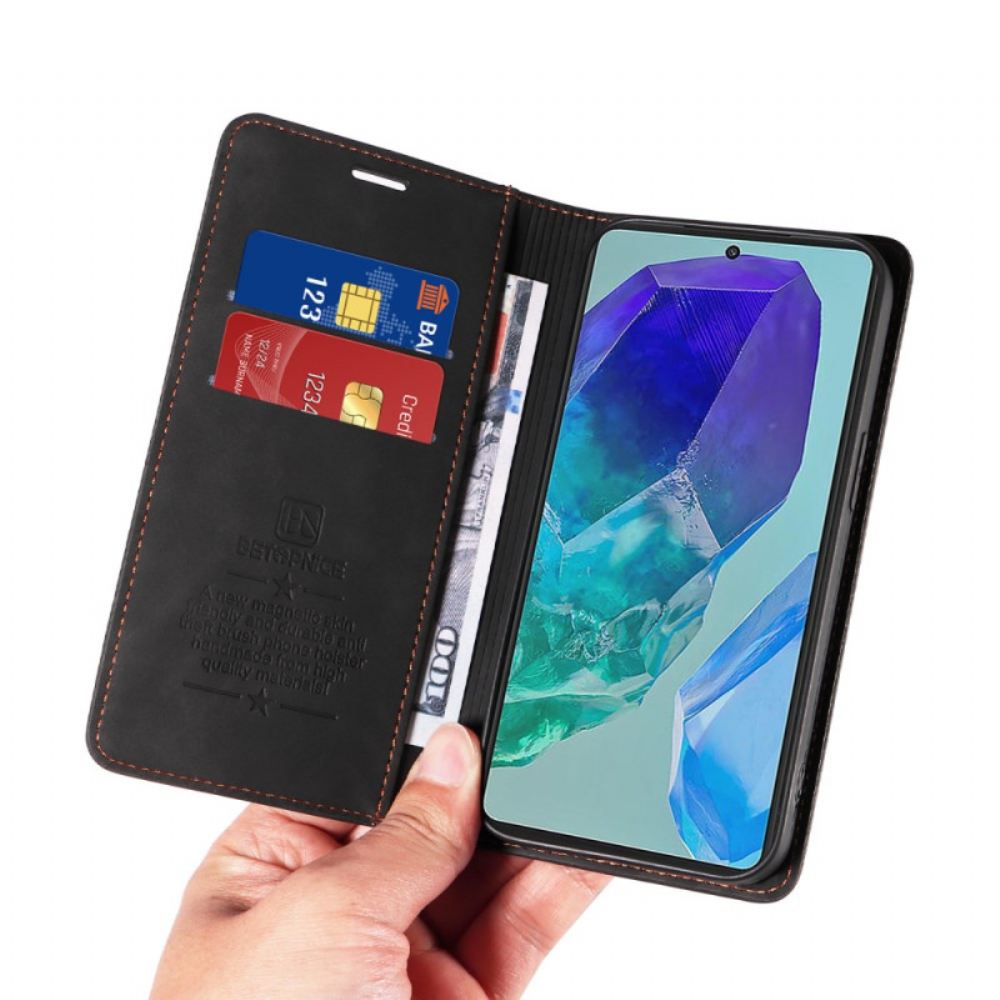 Kožené Pouzdro Folio Samsung Galaxy M55 5g Betopnice