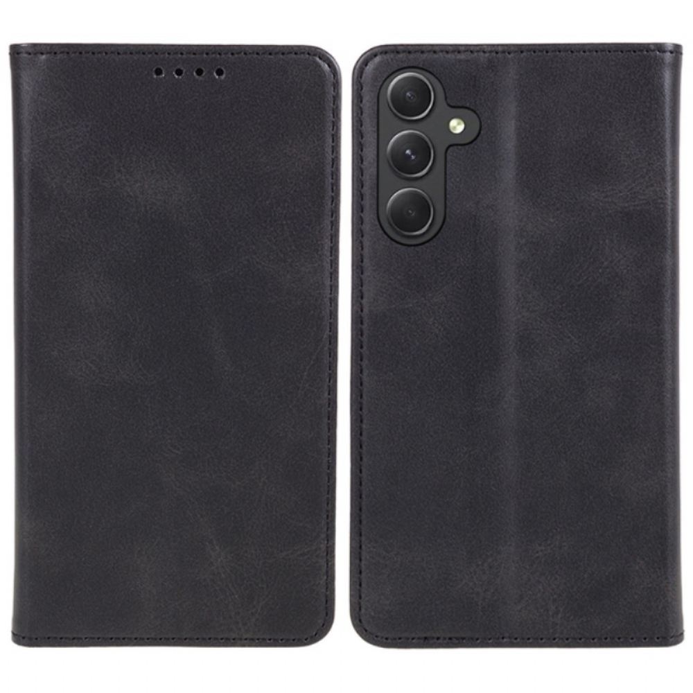 Kožené Pouzdro Samsung Galaxy M55 5g Kryty Na Mobil Textura Lýtka