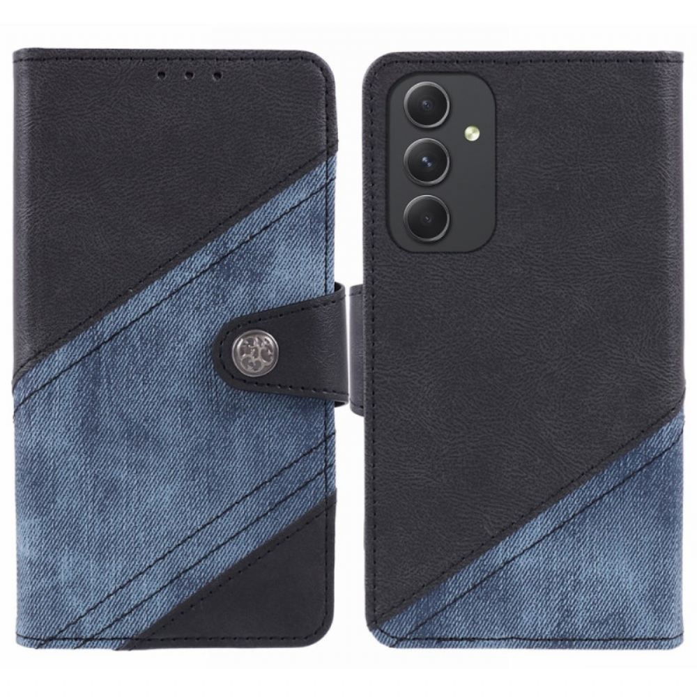 Peněženková Pouzdra Samsung Galaxy M55 5g Bi-textura