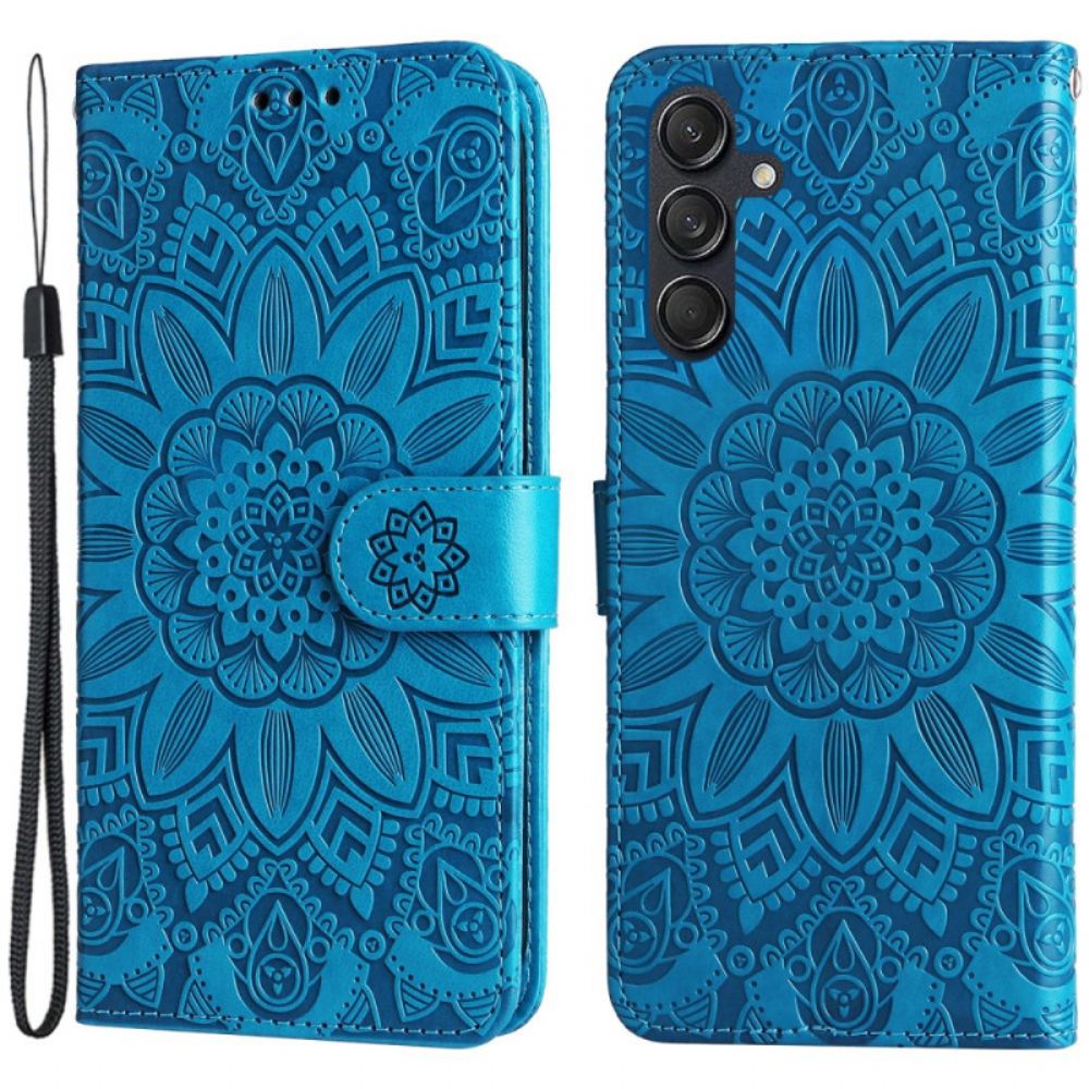 Peněženková Pouzdra Samsung Galaxy M55 5g Kryty Na Mobil Mandala Se Šňůrkou