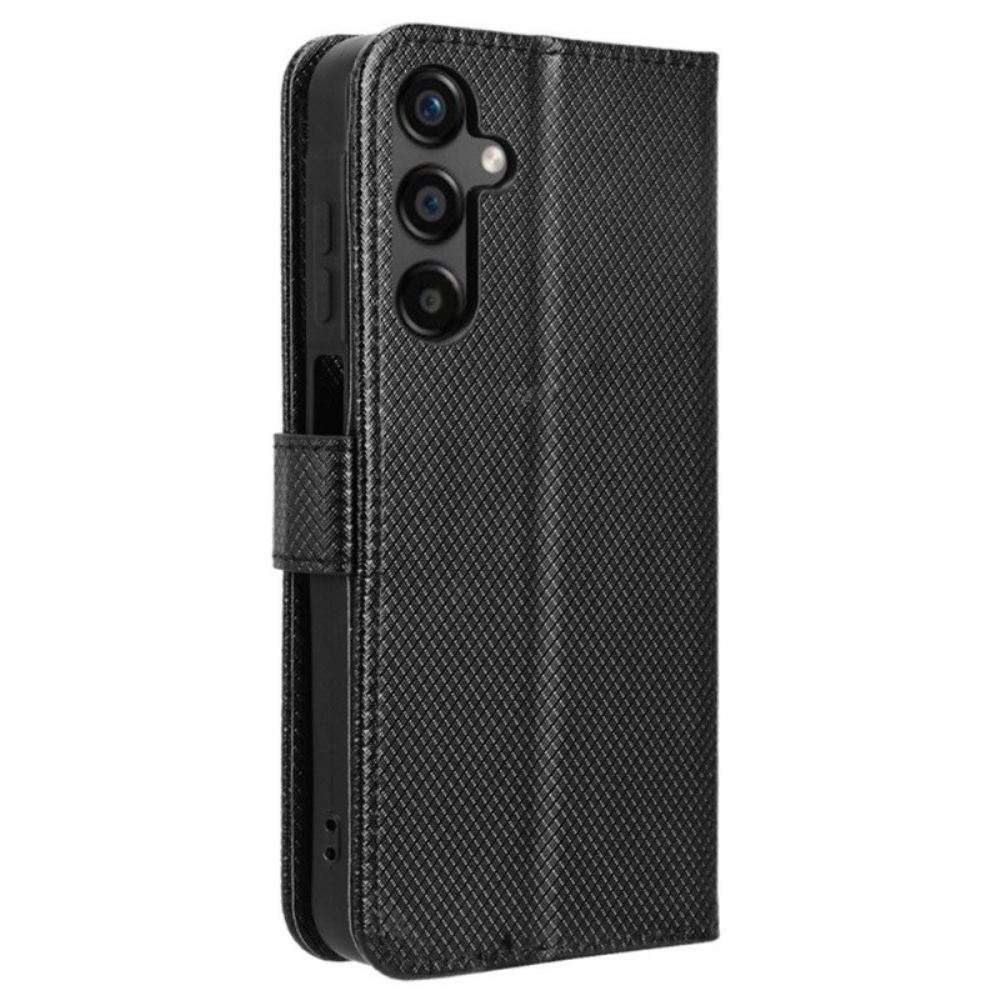 Peněženková Pouzdra Samsung Galaxy M55 5g Tečkovaný Řemínek