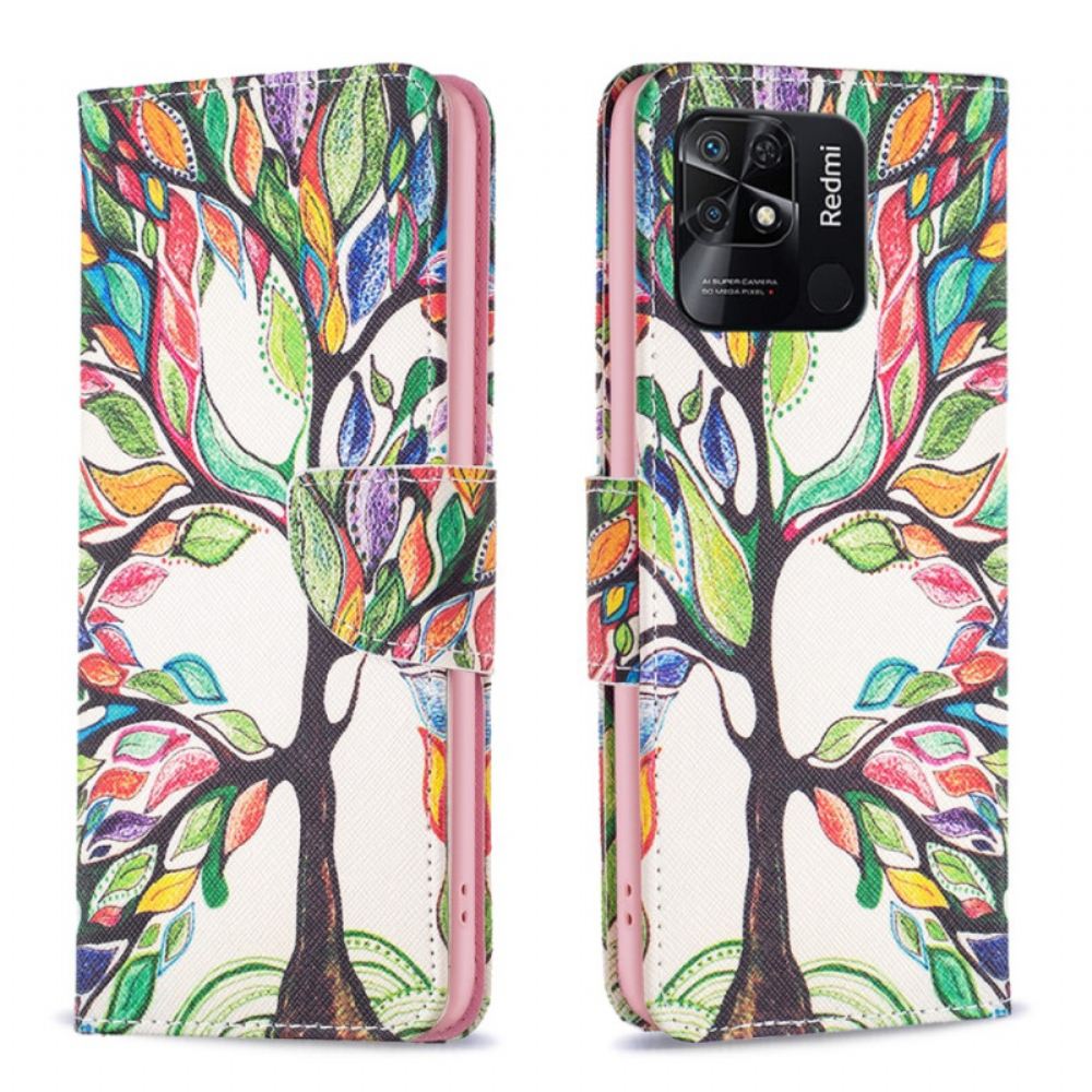 Flipové Pouzdro Na Xiaomi Redmi 10C Akvarelový Strom