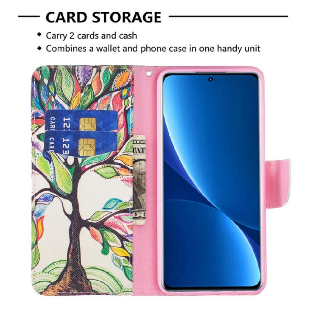 Flipové Pouzdro Na Xiaomi Redmi 10C Akvarelový Strom