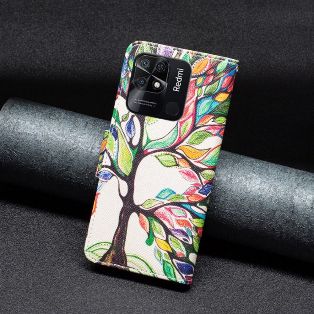 Flipové Pouzdro Na Xiaomi Redmi 10C Akvarelový Strom