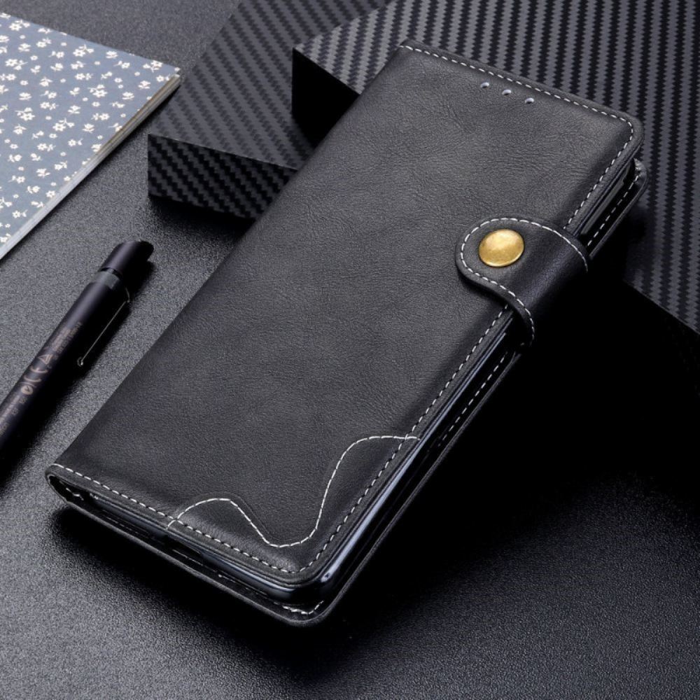 Flipové Pouzdro Na Xiaomi Redmi 10C Efektní Šití