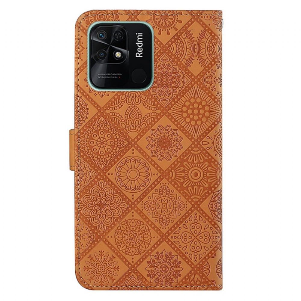 Flipové Pouzdro Na Xiaomi Redmi 10C Gobelínový Vzor