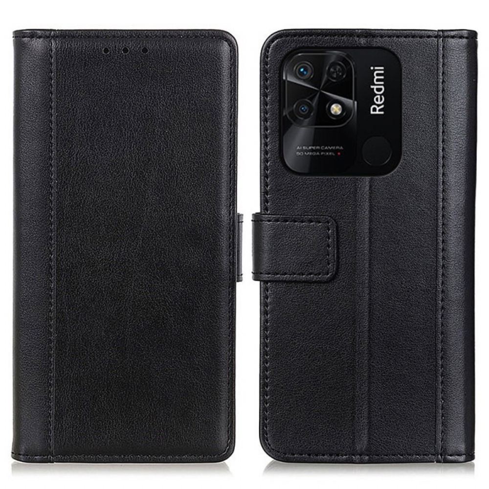 Flipové Pouzdro Na Xiaomi Redmi 10C Kožený Efekt
