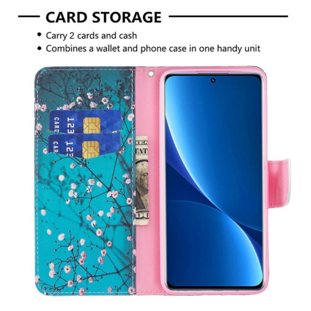 Flipové Pouzdro Na Xiaomi Redmi 10C Kvetoucí Větve