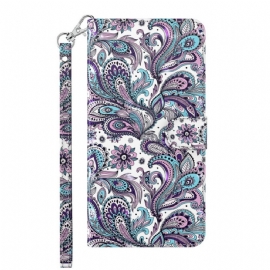 Flipové Pouzdro Na Xiaomi Redmi 10C Na Lana Paisley Strappy