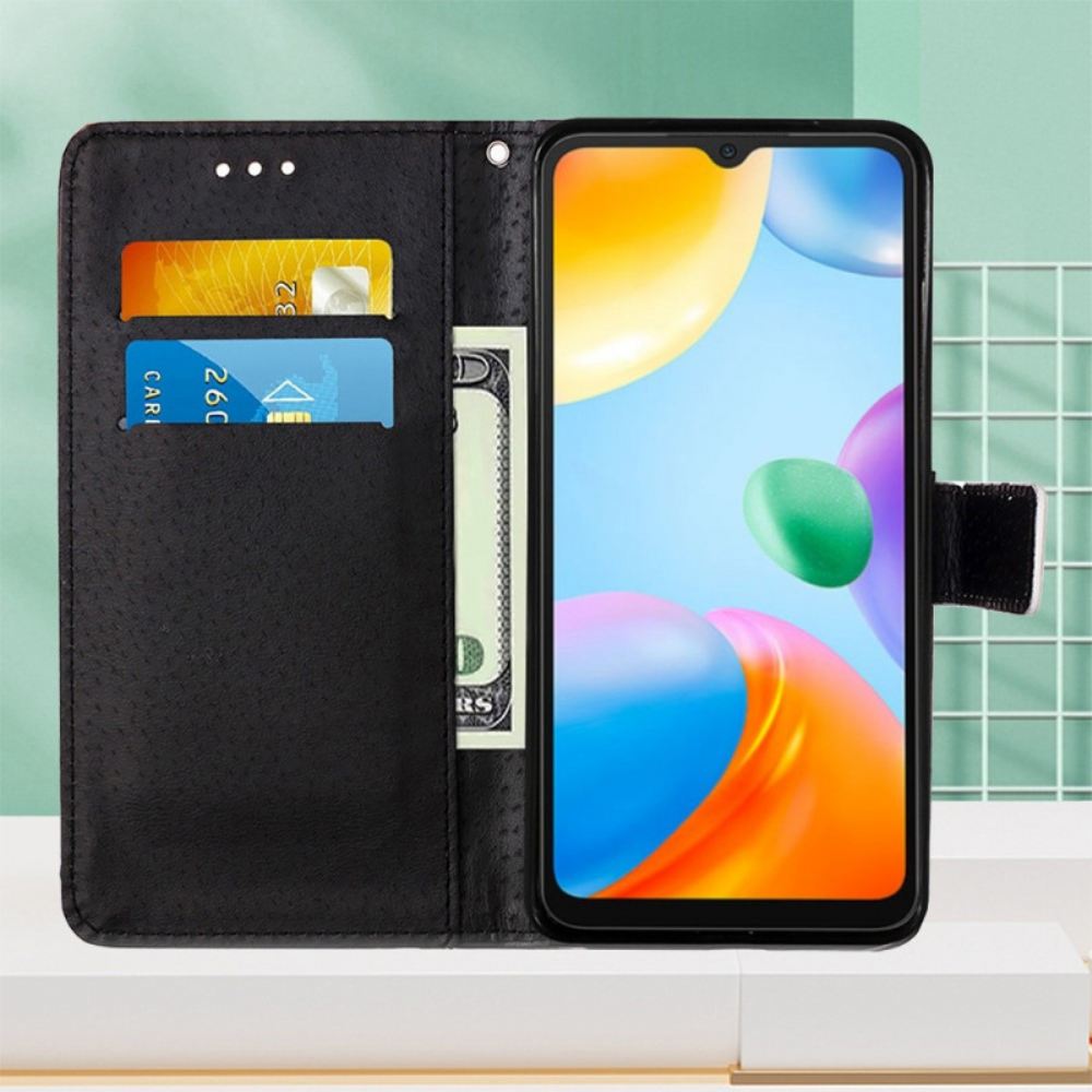 Flipové Pouzdro Na Xiaomi Redmi 10C Na Lana Sen O Kotěti S Popruhem