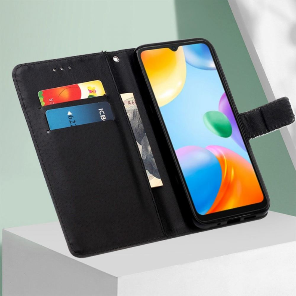 Flipové Pouzdro Na Xiaomi Redmi 10C Na Lana Sen O Kotěti S Popruhem