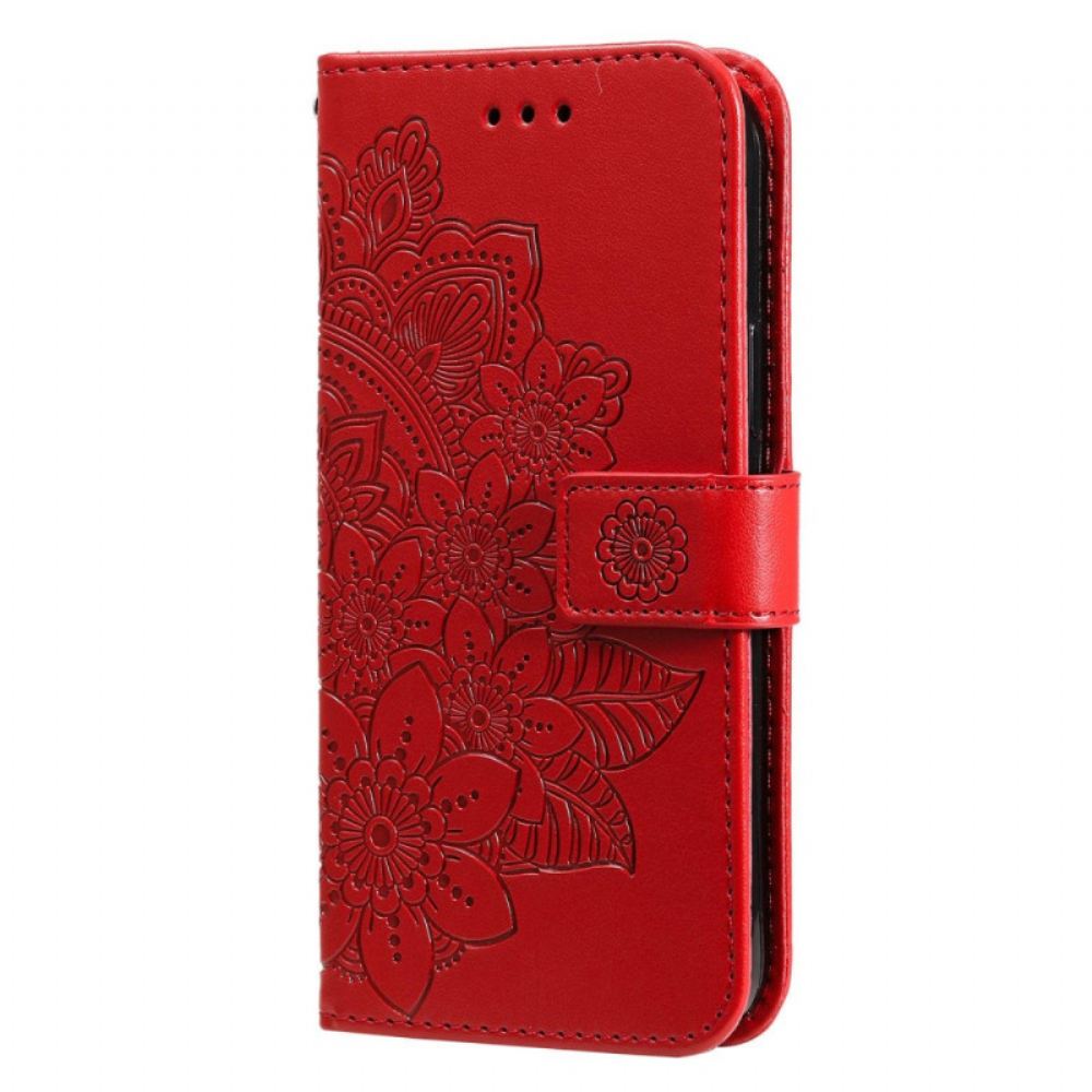 Flipové Pouzdro Na Xiaomi Redmi 10C Na Lana Strappy Mandala