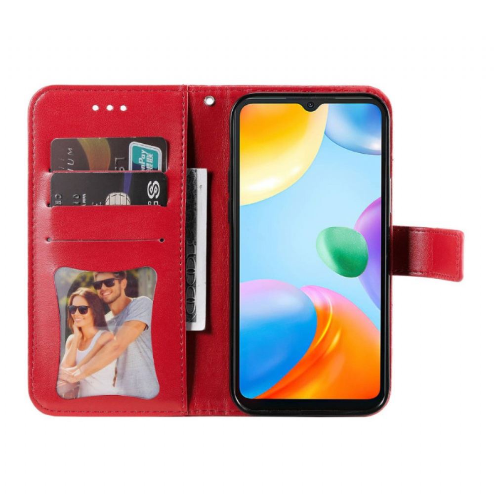 Flipové Pouzdro Na Xiaomi Redmi 10C Na Lana Strappy Mandala