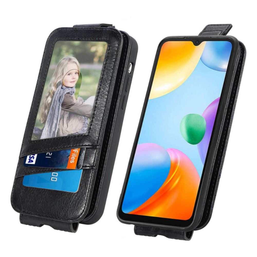 Flipové Pouzdro Na Xiaomi Redmi 10C Peněženkové Pouzdro Kožené Pouzdro Vertikální S Peněženkou