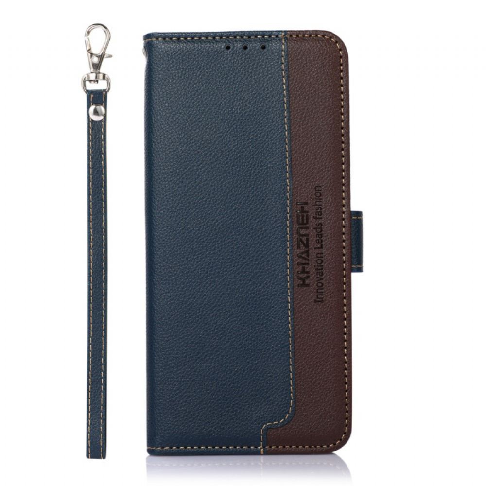 Flipové Pouzdro Na Xiaomi Redmi 10C Rfid Khazneh Ve Stylu Liči