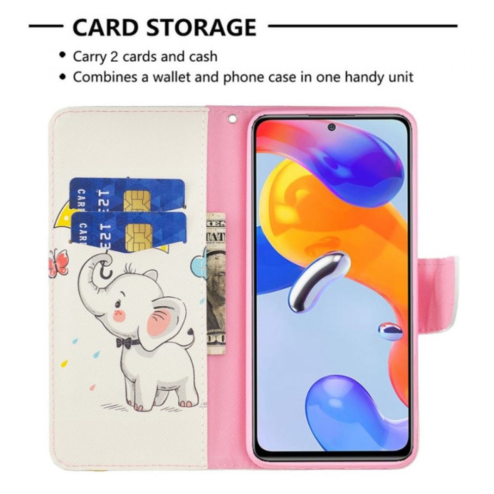 Flipové Pouzdro Na Xiaomi Redmi 10C Sloní Deštník