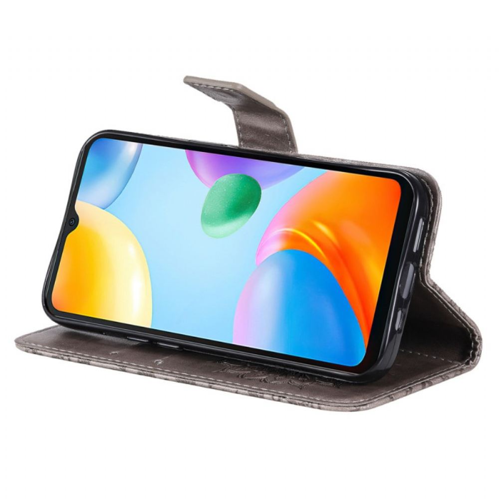 Flipové Pouzdro Na Xiaomi Redmi 10C Sluneční Mandala Se Šňůrkou