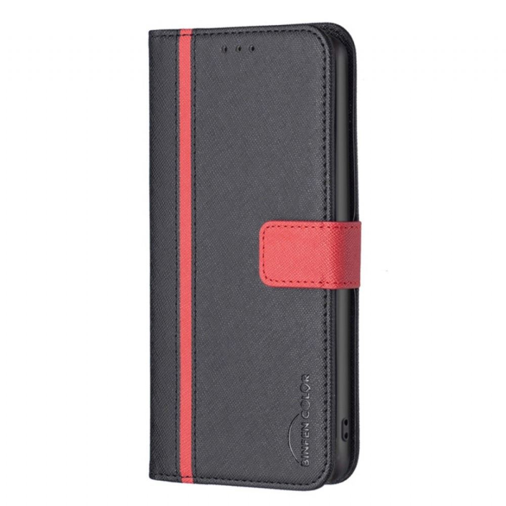 Flipové Pouzdro Na Xiaomi Redmi 10C Texturovaná Imitace Kůže Binfen Color