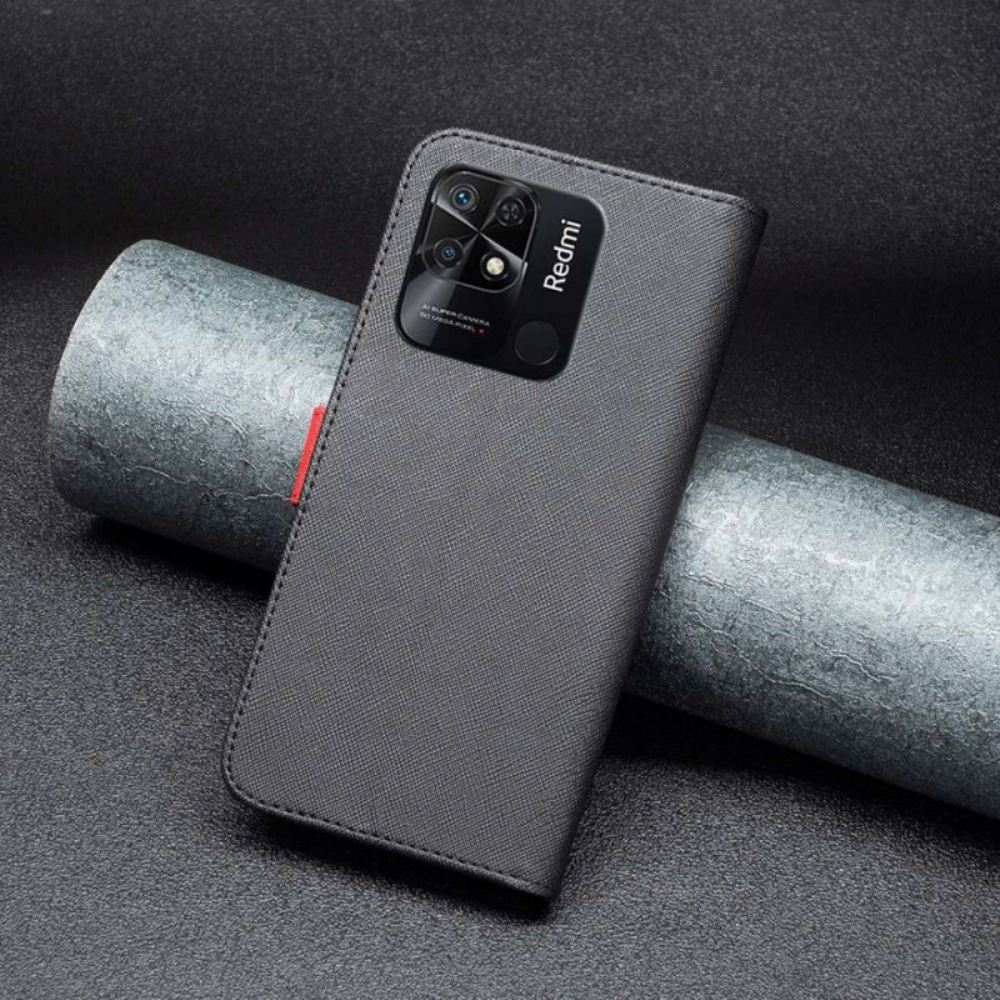 Flipové Pouzdro Na Xiaomi Redmi 10C Texturovaná Imitace Kůže Binfen Color