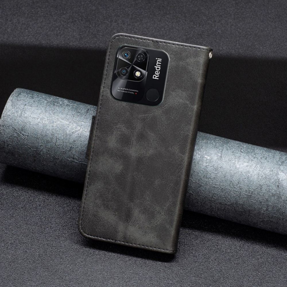Flipové Pouzdro Na Xiaomi Redmi 10C Šikmá Spona