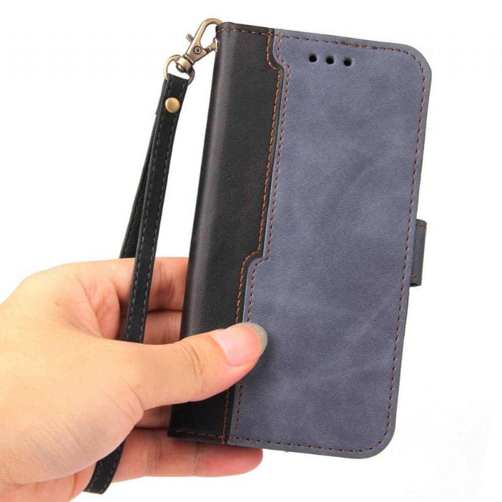 Kožené Pouzdro Na Xiaomi Redmi 10C Dvoubarevná