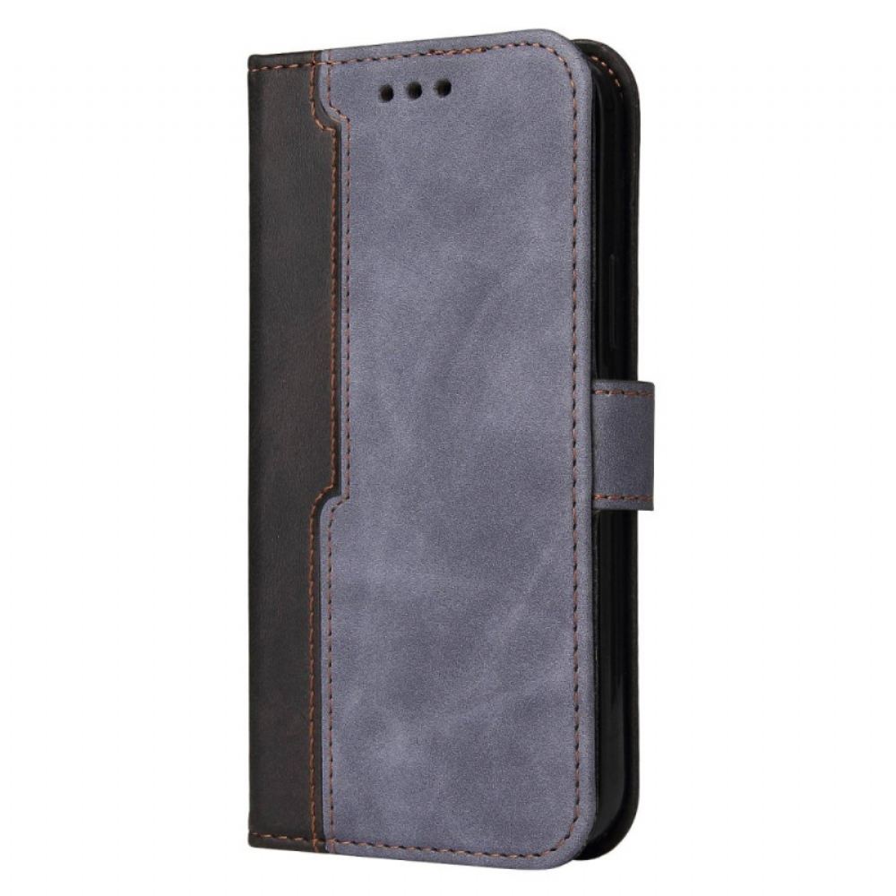 Kožené Pouzdro Na Xiaomi Redmi 10C Dvoubarevná