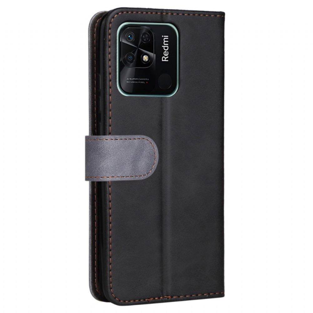 Kožené Pouzdro Na Xiaomi Redmi 10C Dvoubarevná