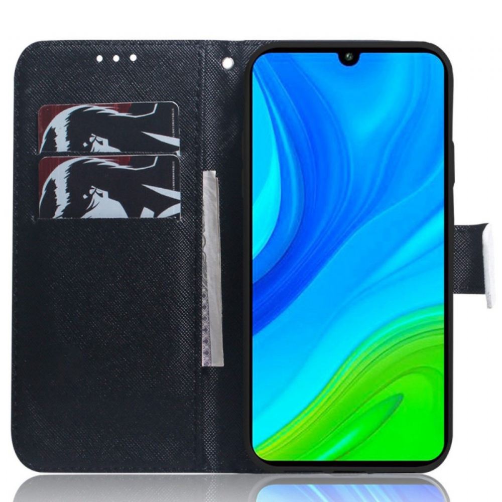 Kožené Pouzdro Na Xiaomi Redmi 10C Na Lana Strappy Mandala