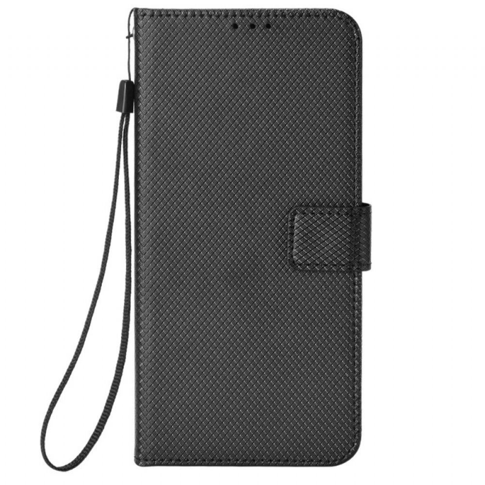 Kožené Pouzdro Na Xiaomi Redmi 10C Na Lana Stylový Řemínek Z Umělé Kůže