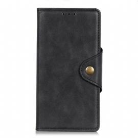 Kožené Pouzdro Na Xiaomi Redmi 10C Magnetické Tlačítko Z Umělé Kůže