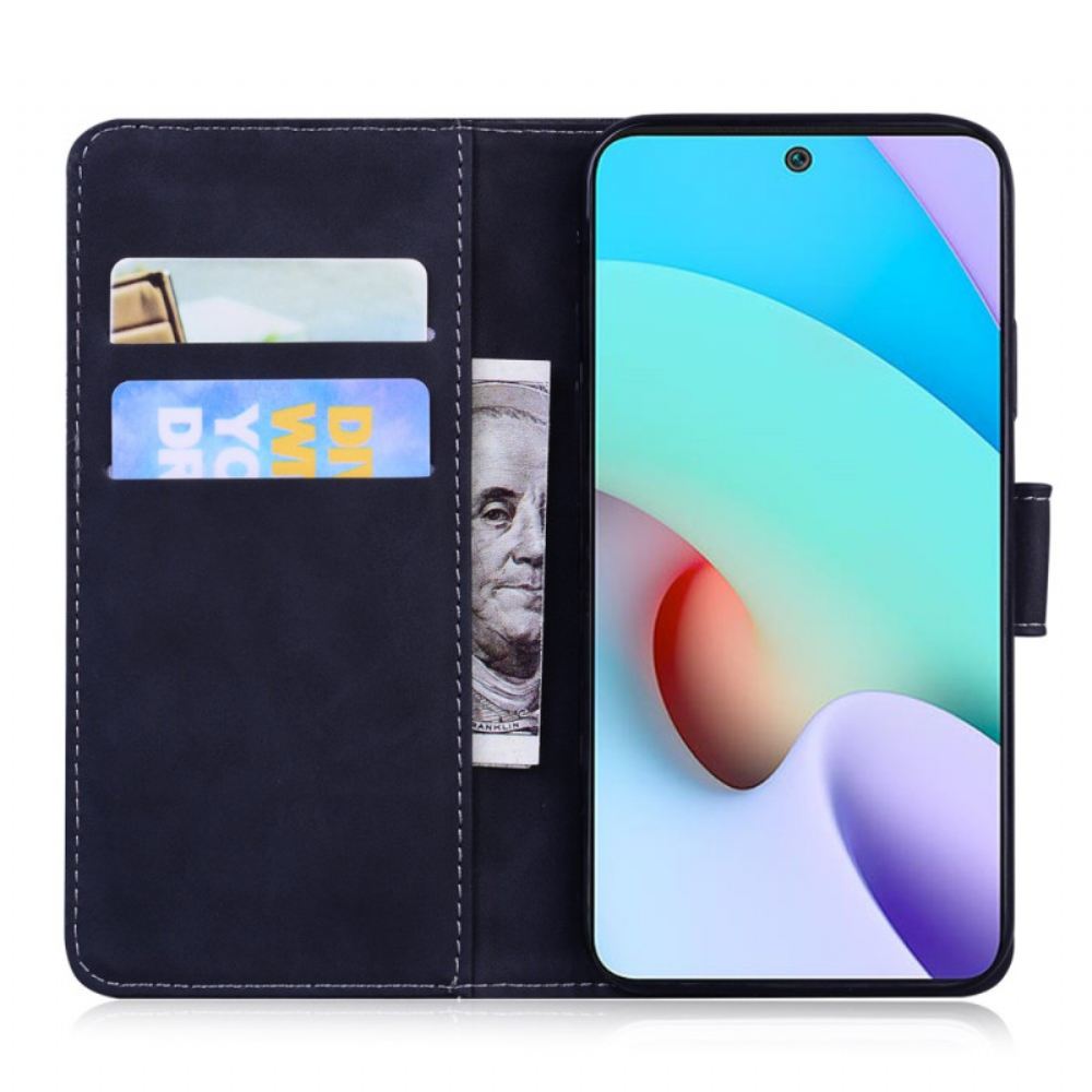 Kožené Pouzdro Na Xiaomi Redmi 10C Obyčejná Umělá Kůže