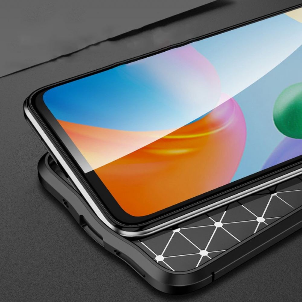Kryt Na Xiaomi Redmi 10C Efekt Kůže Litchi S Dvojitou Linií