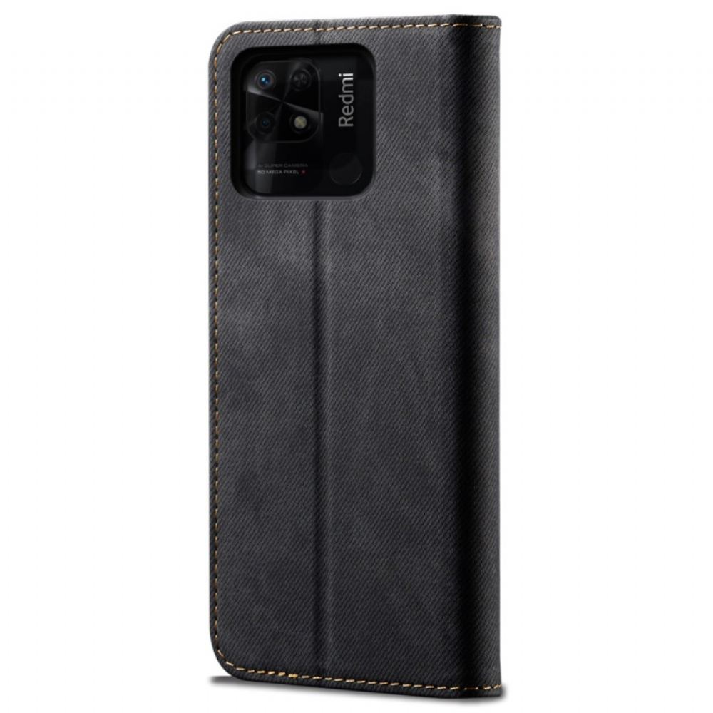 Kryty Na Mobil Na Xiaomi Redmi 10C Flipové Pouzdro Džínovina