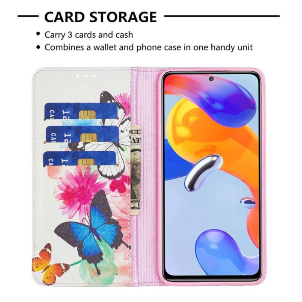 Kryty Na Mobil Na Xiaomi Redmi 10C Flipové Pouzdro Motýli