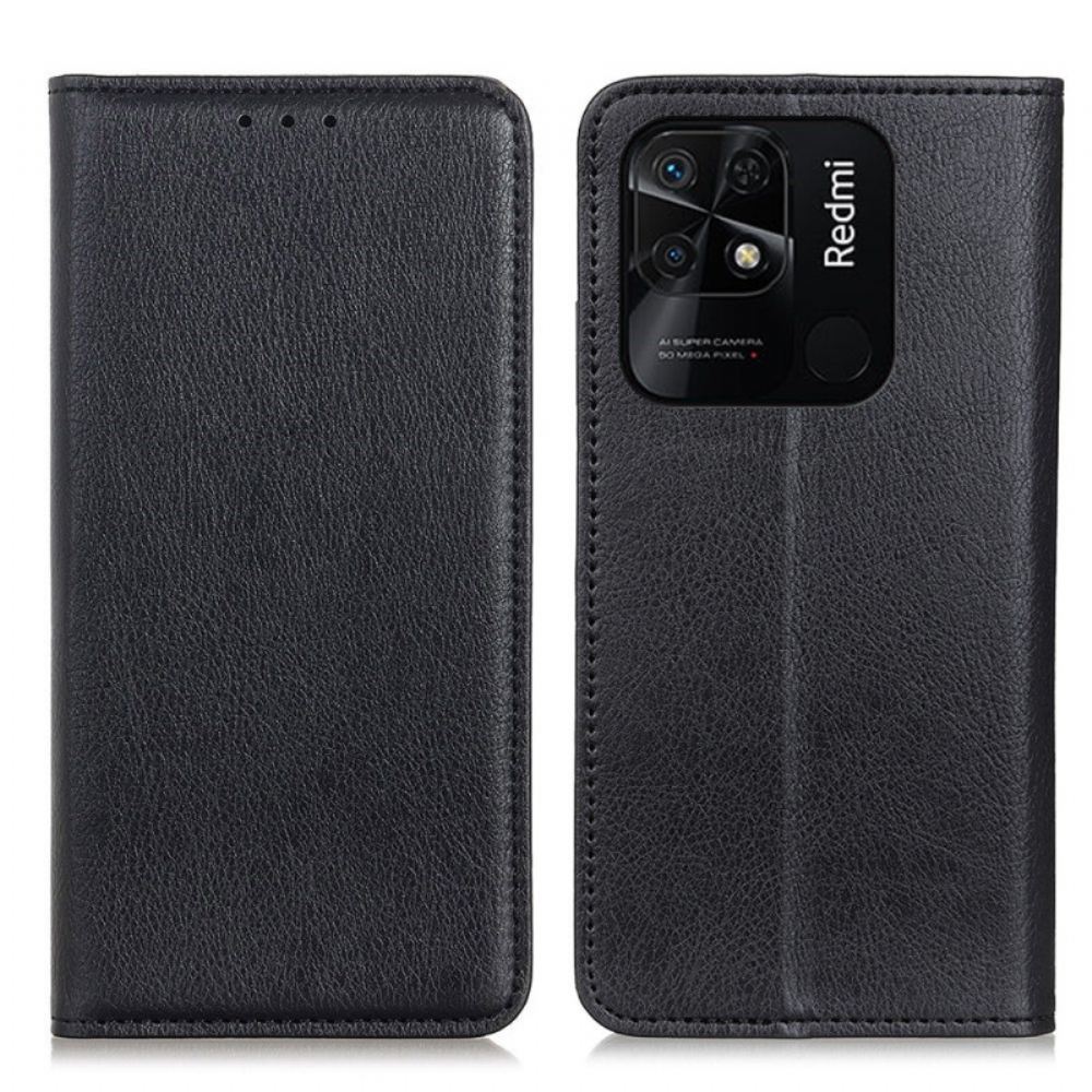 Kryty Na Mobil Na Xiaomi Redmi 10C Flipové Pouzdro Textura Štípané Kůže Z Liči